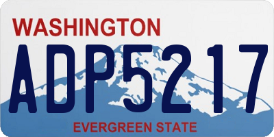 WA license plate ADP5217
