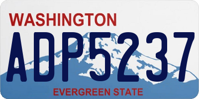 WA license plate ADP5237