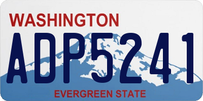 WA license plate ADP5241