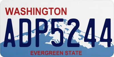 WA license plate ADP5244