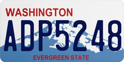 WA license plate ADP5248