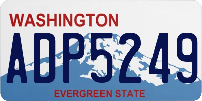 WA license plate ADP5249