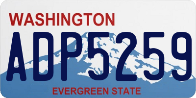WA license plate ADP5259