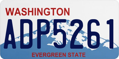 WA license plate ADP5261
