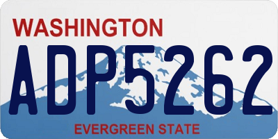 WA license plate ADP5262