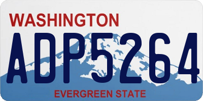 WA license plate ADP5264