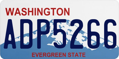 WA license plate ADP5266