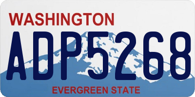 WA license plate ADP5268
