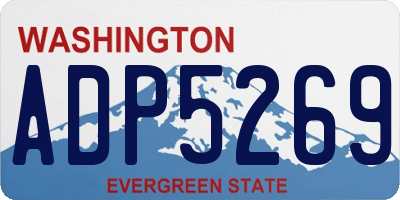 WA license plate ADP5269