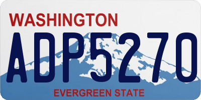 WA license plate ADP5270