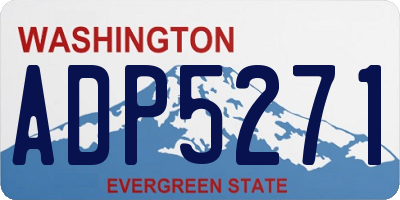 WA license plate ADP5271