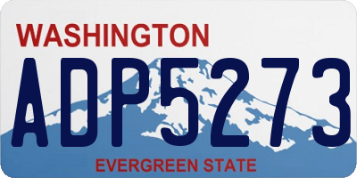 WA license plate ADP5273