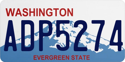 WA license plate ADP5274