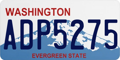 WA license plate ADP5275