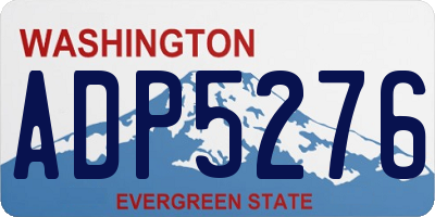 WA license plate ADP5276