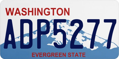 WA license plate ADP5277