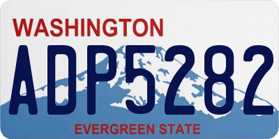 WA license plate ADP5282