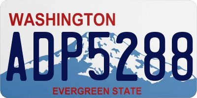 WA license plate ADP5288
