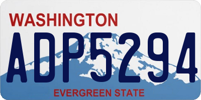 WA license plate ADP5294