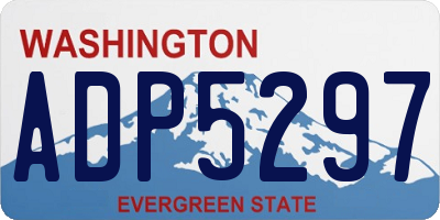 WA license plate ADP5297