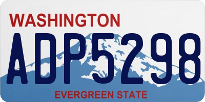 WA license plate ADP5298