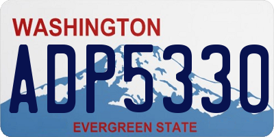WA license plate ADP5330