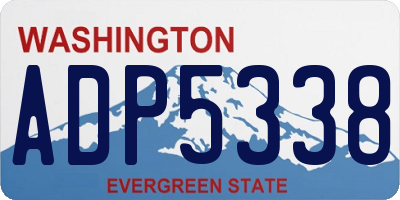 WA license plate ADP5338