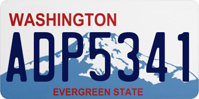 WA license plate ADP5341