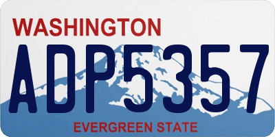 WA license plate ADP5357