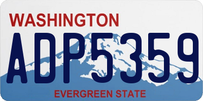 WA license plate ADP5359