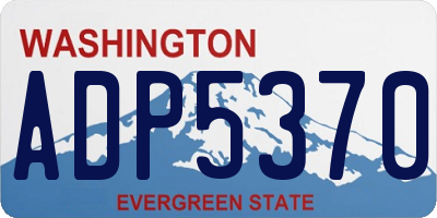 WA license plate ADP5370