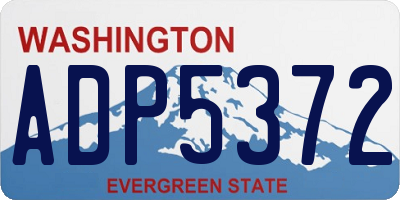 WA license plate ADP5372