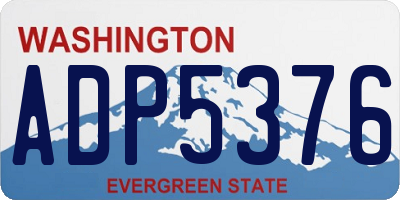 WA license plate ADP5376