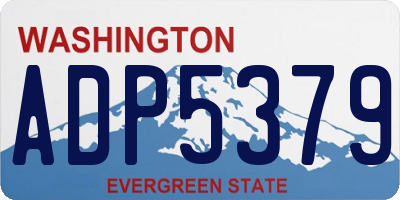 WA license plate ADP5379