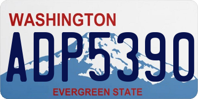 WA license plate ADP5390