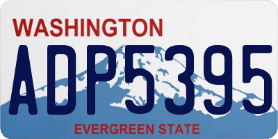 WA license plate ADP5395