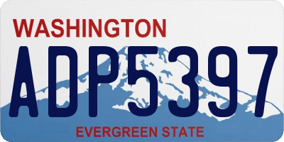WA license plate ADP5397