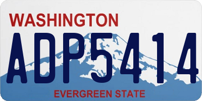 WA license plate ADP5414