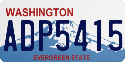 WA license plate ADP5415