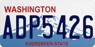 WA license plate ADP5426