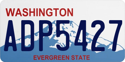 WA license plate ADP5427