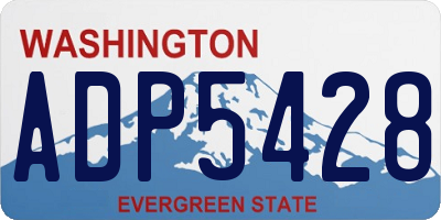 WA license plate ADP5428