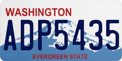 WA license plate ADP5435