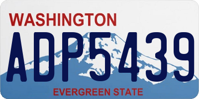 WA license plate ADP5439