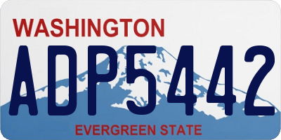 WA license plate ADP5442