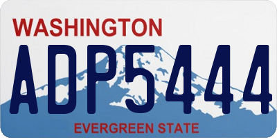 WA license plate ADP5444