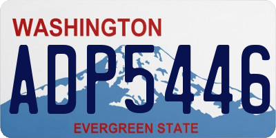 WA license plate ADP5446