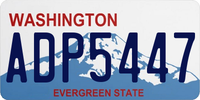 WA license plate ADP5447