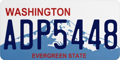 WA license plate ADP5448