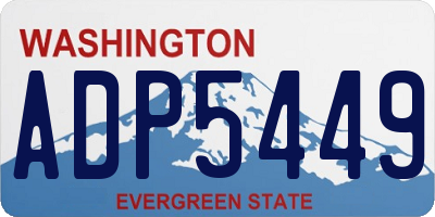 WA license plate ADP5449